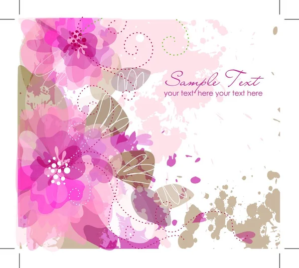 Fond Fleur Illustration Vectorielle — Image vectorielle