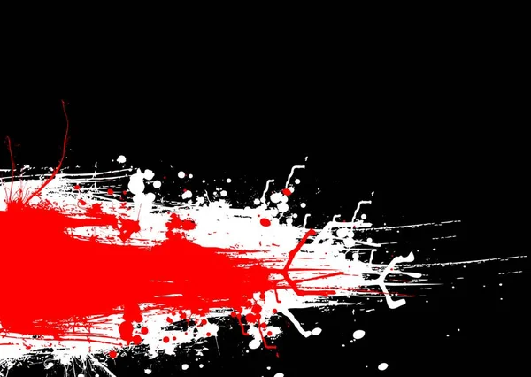 Concepto Abstracto Diseño Rojo Gris Con Salpicaduras Tinta — Vector de stock