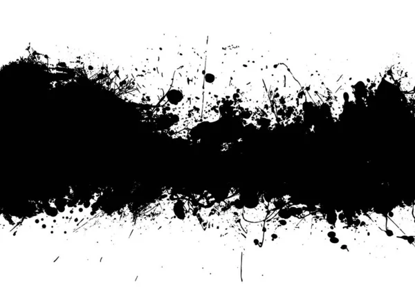 Grunge Bannière Encre Noire Avec Place Pour Ajouter Votre Propre — Image vectorielle