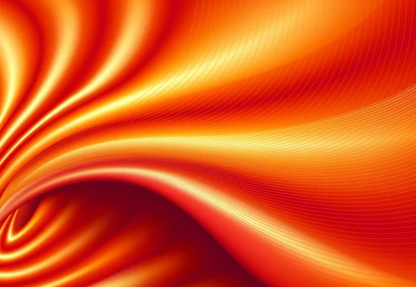 Vektor Illustration Von Orange Funky Futuristischen Hintergrund Imitiert Glatte Seide — Stockvektor