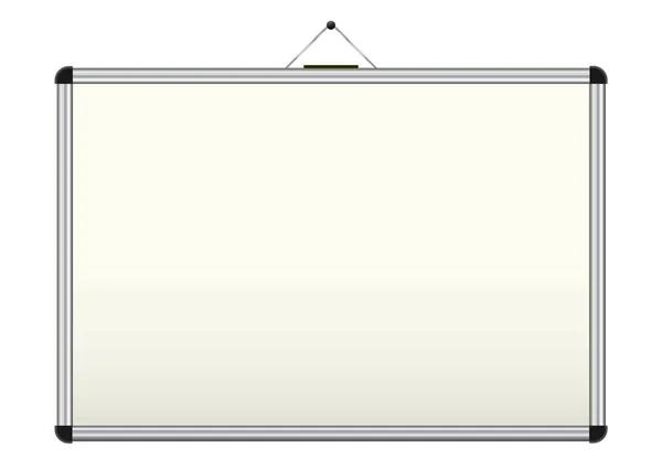 Blanco Whiteboard Met Kopieerruimte Voor Eigen Tekst — Stockvector