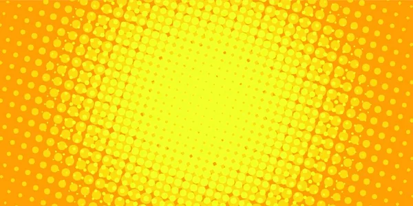 Желтый Полуфон Винтажный Китч Ретро Вектором Поп Арта — стоковый вектор