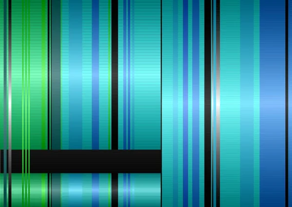 Grüner Und Blauer Abstrakter Hintergrund Mit Bandstreifen Und Kopierraum — Stockvektor