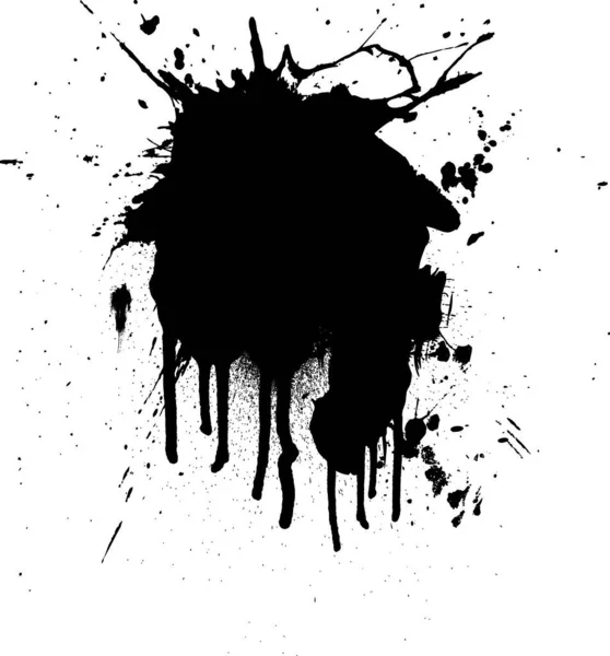 Ink Splat Can Used Background — Stock Vector