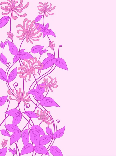 Fondo Vectorial Decorativo Con Flores Rosas — Archivo Imágenes Vectoriales