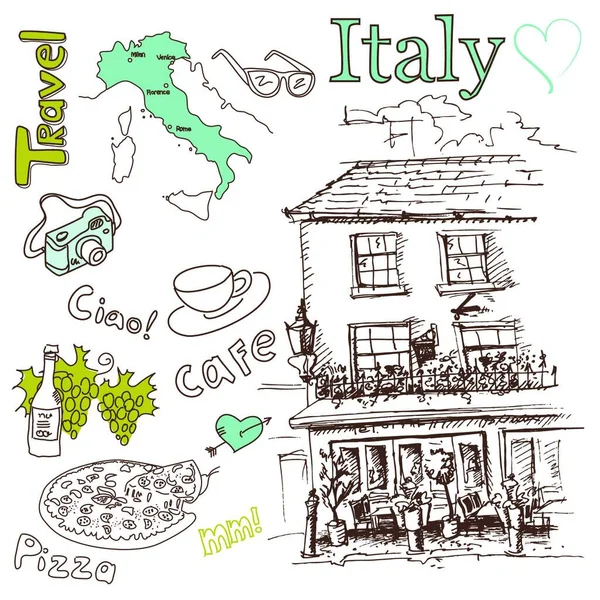Ερωτευμένος Την Ιταλία — Διανυσματικό Αρχείο