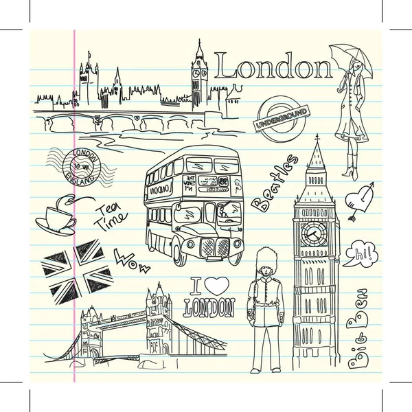 Лондон Столица Англии Великобритании — стоковый вектор