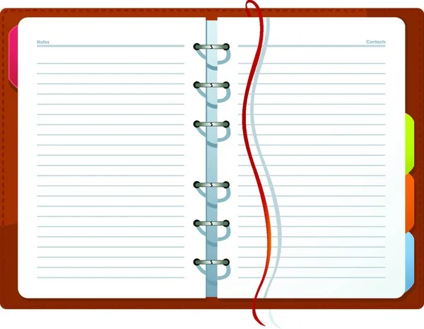 Паперовий Блокнот Офісний Щоденник — стоковий вектор