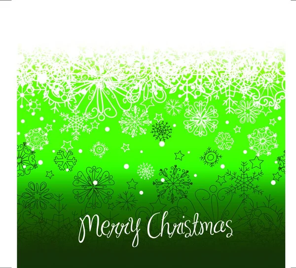 Grüne Weihnachten Hintergrund Mit Platz Für Text — Stockvektor