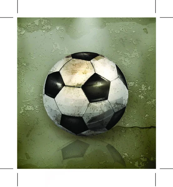 Fußball Emblem Vektor Alten Stils — Stockvektor