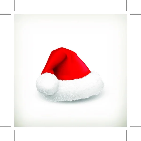 Sombrero Santa Claus Vector — Vector de stock