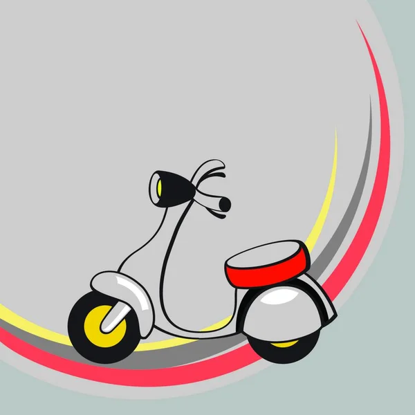 Vektor Illustration Von Transport Cartoon Kleiner Lustiger Roller — Stockvektor