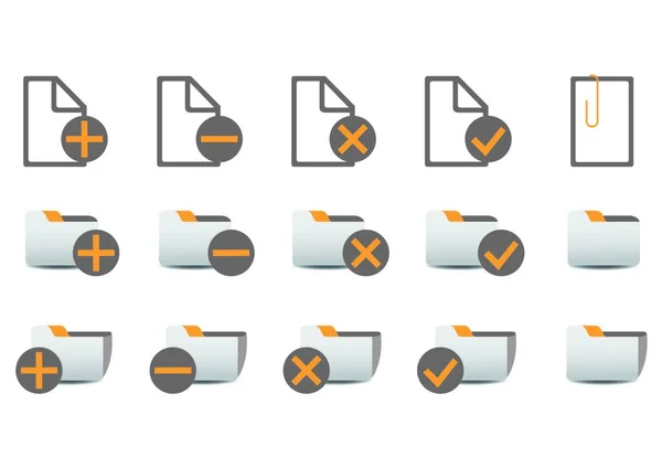 Vector Illustration Different Database Managment Icons You Can Use Your — 스톡 벡터
