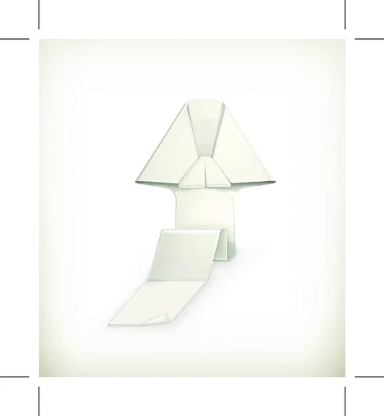 Origami Arte Del Plegado Papel Que Menudo Asocia Con Cultura — Vector de stock