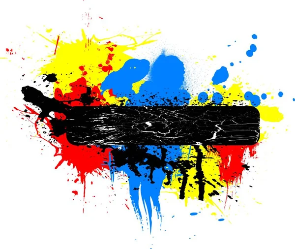 Tinta Abstracta Pintura Salpicada Fondo Con Espacio Para Agregar Propio — Vector de stock