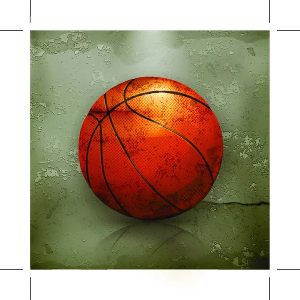 Basketball Old Style Vector — Stock Vector