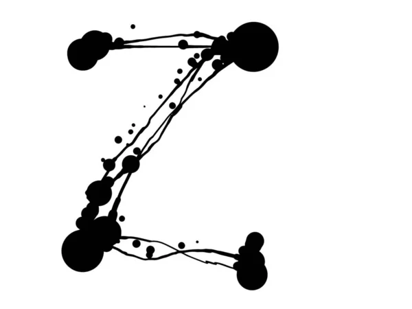 Simbolo Vettore Disegnato Mano Abc — Vettoriale Stock