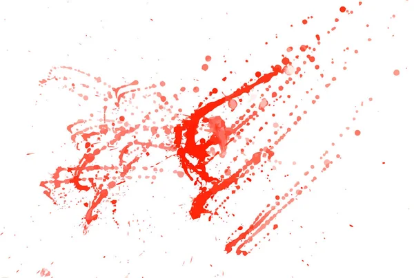 Rote Flecken Aquarell Abstrakter Handbemalter Hintergrund — Stockvektor