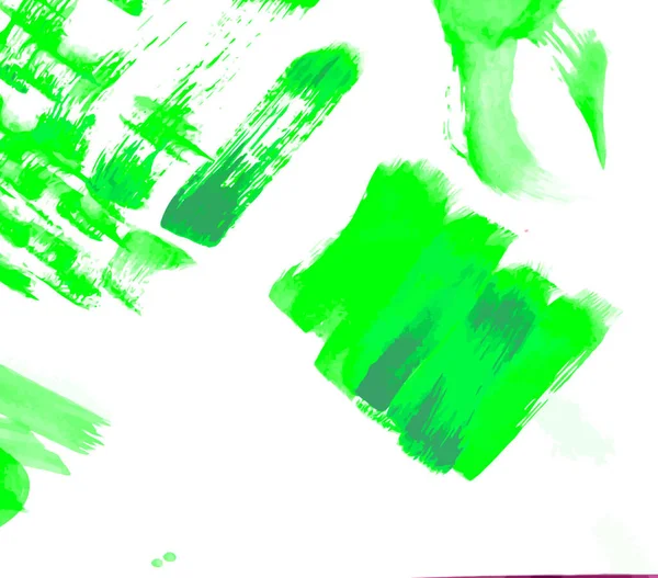 Acuarela Abstracta Pintada Mano Fondo Verde — Vector de stock