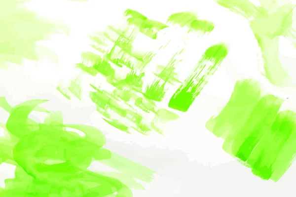 Absztrakt Akvarell Kézzel Festett Háttér Zöld — Stock Vector