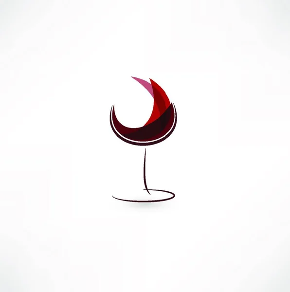 Γυαλί Του Κρασιού Εικονίδιο — Διανυσματικό Αρχείο