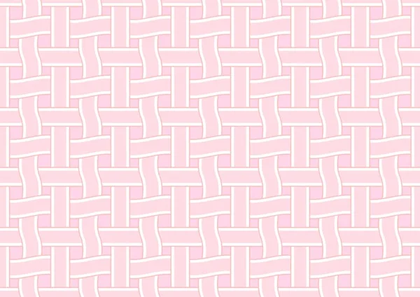 Векторная Иллюстрация Волнистого Рисунка Решетки Розовый Фон Швов — стоковый вектор
