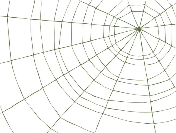 Spider Web Sobre Fondo Blanco Vector — Archivo Imágenes Vectoriales