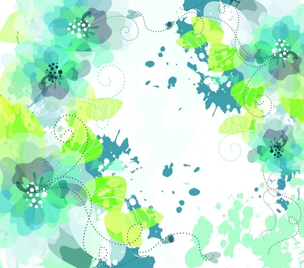 Flower Background Vector Illustration — Stock Vector