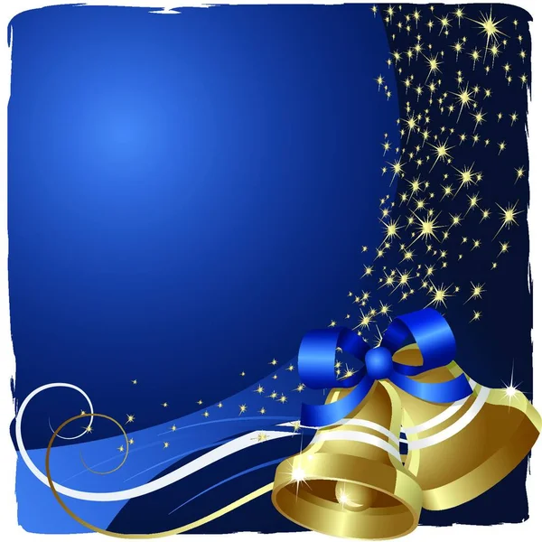 Fond Noël Avec Cloches — Image vectorielle