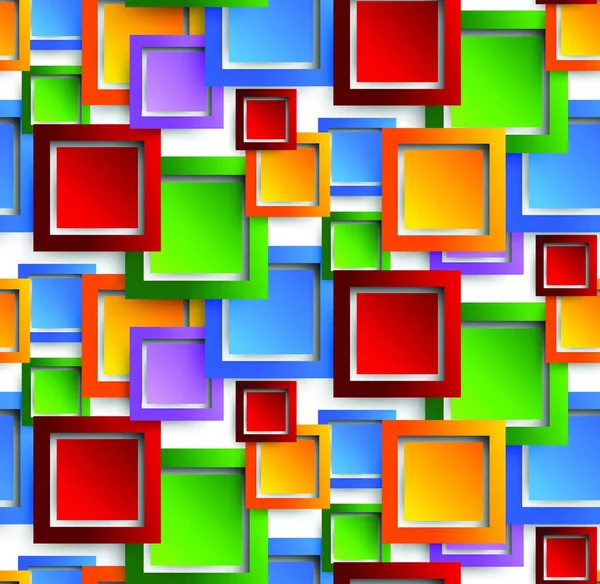 Motif Abstrait Avec Des Carrés Colorés — Image vectorielle