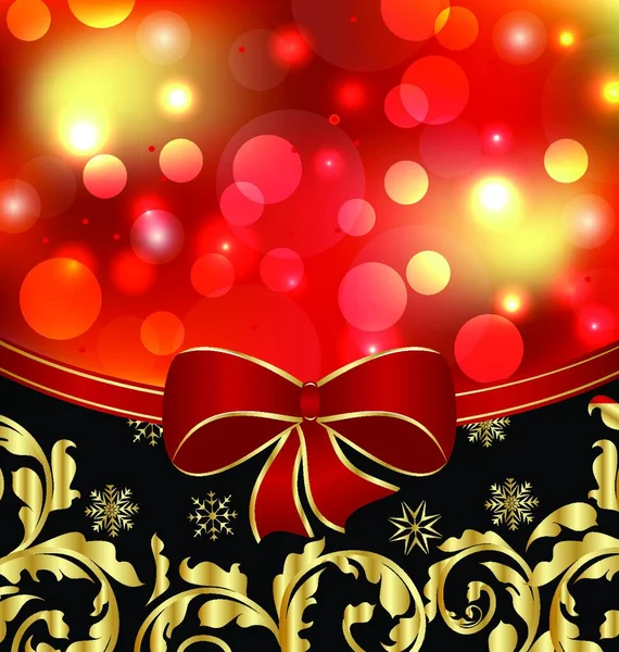 Ilustración Navidad Decoración Floral Ornamental Para Embalaje Diseño Vector — Vector de stock