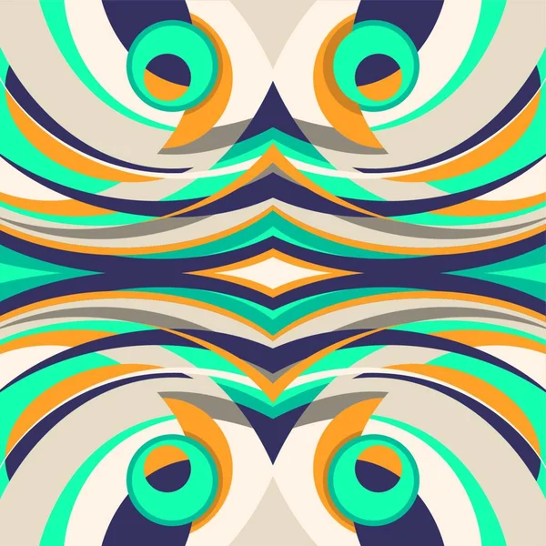 Abstraction Colorée Avec Des Formes Conçues — Image vectorielle