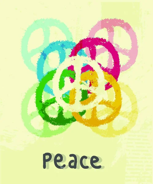 Απεικόνιση Του Σήματος Ειρήνης — Διανυσματικό Αρχείο