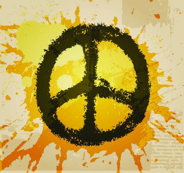 平和サインのイラスト — ストックベクタ