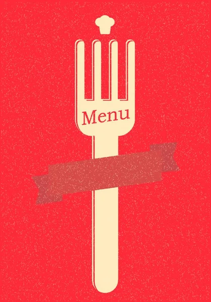 Restaurang Meny Retro Affisch — Stock vektor