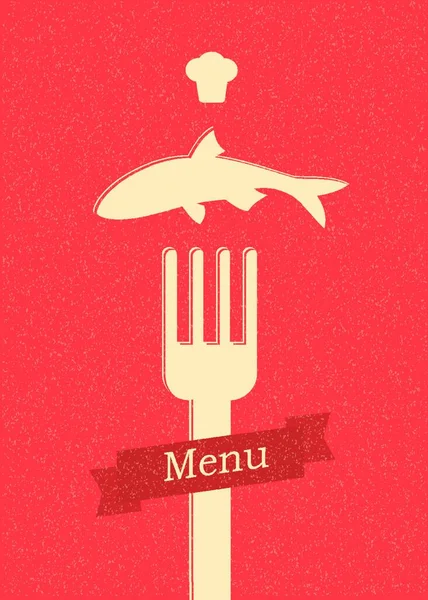 Εστιατόριο Μενού Ρετρό Αφίσα — Διανυσματικό Αρχείο