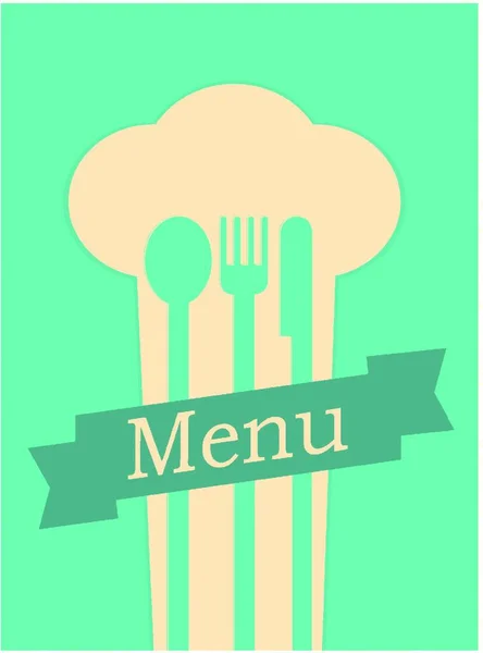 Restaurant Menu Retro Poster — Stock Vector