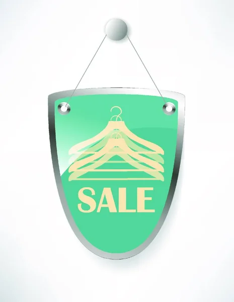 Shield Sale Sign — Stock Vector