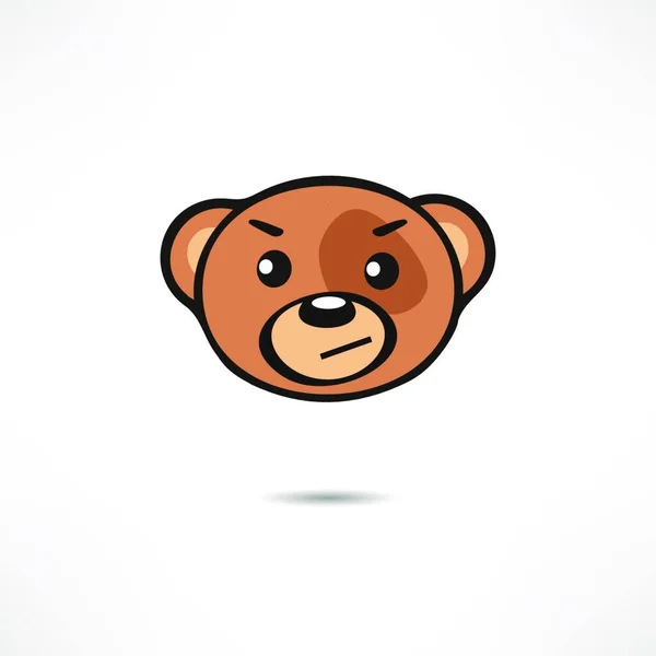 Veszélyes Medve Állat Ragadozó — Stock Vector