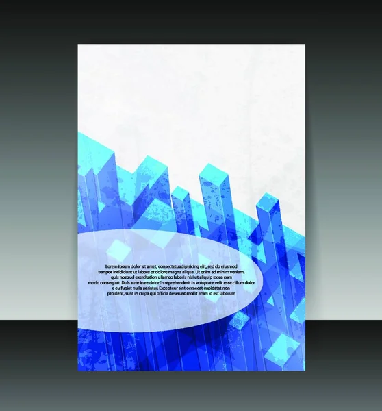 フライヤーやカバーデザイン フォルダデザインコンテンツの背景 編集可能なベクトルイラスト — ストックベクタ