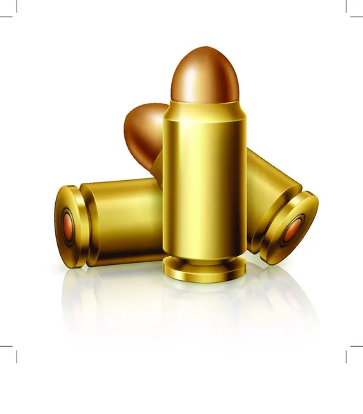 Weapon Bullets Bullet Caliber — Stock Vector