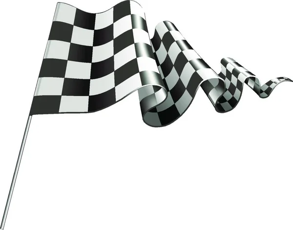 Checkered Flag Chessboard Pattern — Stock Vector