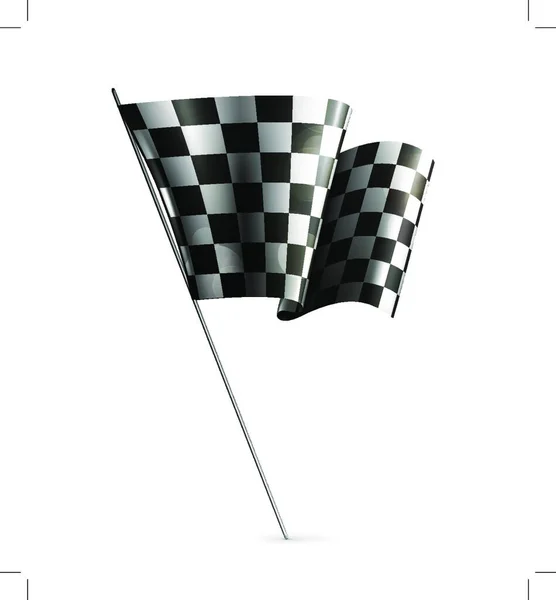 Checkered Flag Chessboard Pattern — Stock Vector