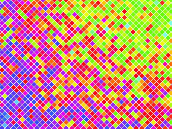 Mosaico Colorido Fondo Abstracto Vector Sin Gradiente — Vector de stock