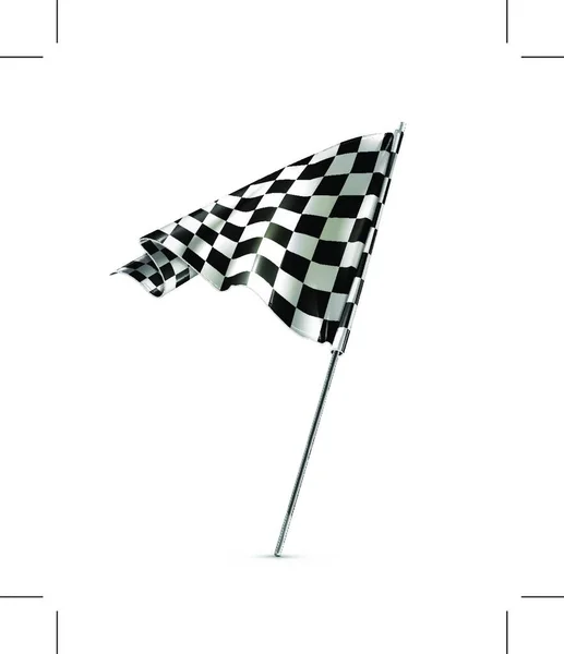 Checkered Flag Chessboard Pattern — Stock Vector