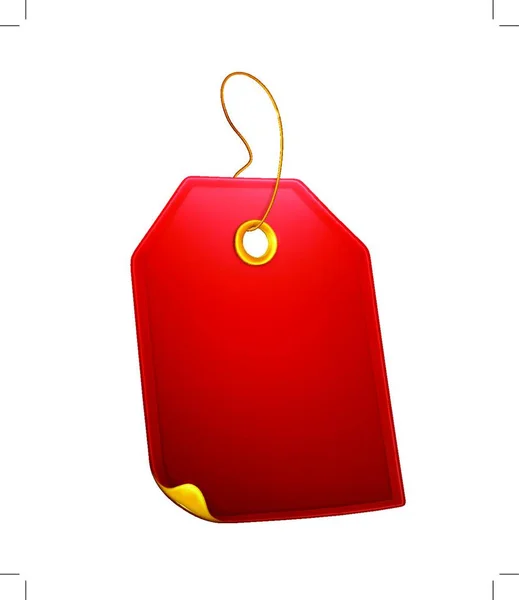 Étiquette Cadeau Rouge Eps10 — Image vectorielle