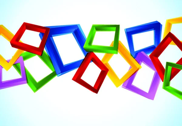 Kleurrijke Achtergrond Met Vierkanten Abstracte Lichte Afbeelding — Stockvector