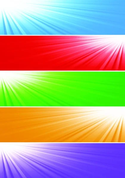 Vector Bright Banners Vector Illustration — Stock Vector