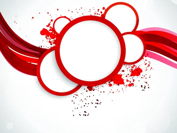 Arrière Plan Avec Cercles Rouges Fond Coloré Abstrait — Image vectorielle