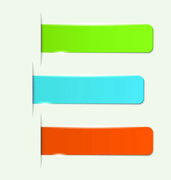 Abbildung Reihe Von Farbenfrohen Abstrakten Beispiel Sticker Vektor — Stockvektor